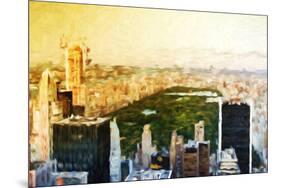Central Park Skyline II - In the Style of Oil Painting-Philippe Hugonnard-Mounted Giclee Print