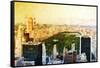 Central Park Skyline II - In the Style of Oil Painting-Philippe Hugonnard-Framed Stretched Canvas