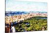 Central Park Skyline III - In the Style of Oil Painting-Philippe Hugonnard-Stretched Canvas