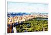 Central Park Skyline III - In the Style of Oil Painting-Philippe Hugonnard-Framed Giclee Print