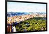 Central Park Skyline III - In the Style of Oil Painting-Philippe Hugonnard-Framed Giclee Print