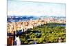 Central Park Skyline III - In the Style of Oil Painting-Philippe Hugonnard-Mounted Giclee Print