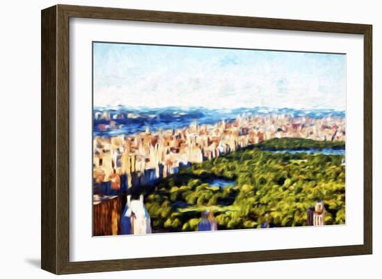 Central Park Skyline III - In the Style of Oil Painting-Philippe Hugonnard-Framed Giclee Print