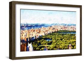 Central Park Skyline III - In the Style of Oil Painting-Philippe Hugonnard-Framed Giclee Print