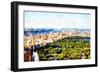 Central Park Skyline III - In the Style of Oil Painting-Philippe Hugonnard-Framed Giclee Print