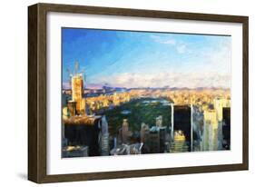 Central Park Skyline - In the Style of Oil Painting-Philippe Hugonnard-Framed Giclee Print