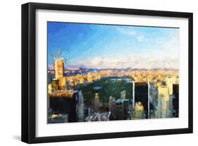 Central Park Skyline - In the Style of Oil Painting-Philippe Hugonnard-Framed Giclee Print