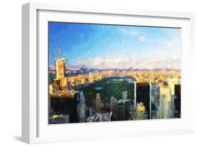 Central Park Skyline - In the Style of Oil Painting-Philippe Hugonnard-Framed Giclee Print