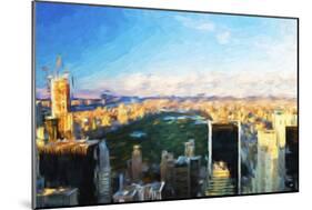 Central Park Skyline - In the Style of Oil Painting-Philippe Hugonnard-Mounted Giclee Print