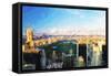 Central Park Skyline - In the Style of Oil Painting-Philippe Hugonnard-Framed Stretched Canvas