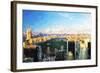 Central Park Skyline - In the Style of Oil Painting-Philippe Hugonnard-Framed Giclee Print