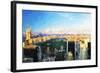 Central Park Skyline - In the Style of Oil Painting-Philippe Hugonnard-Framed Giclee Print