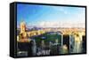 Central Park Skyline - In the Style of Oil Painting-Philippe Hugonnard-Framed Stretched Canvas