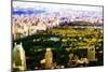 Central Park Skyline V - In the Style of Oil Painting-Philippe Hugonnard-Mounted Giclee Print