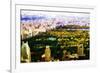 Central Park Skyline V - In the Style of Oil Painting-Philippe Hugonnard-Framed Giclee Print