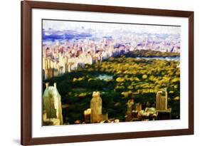 Central Park Skyline V - In the Style of Oil Painting-Philippe Hugonnard-Framed Giclee Print
