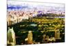 Central Park Skyline V - In the Style of Oil Painting-Philippe Hugonnard-Mounted Giclee Print