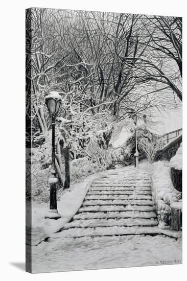 Central Park Snow, 1998-Max Ferguson-Stretched Canvas