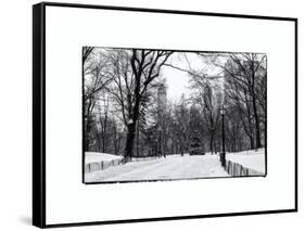 Central Park Snow-Philippe Hugonnard-Framed Stretched Canvas