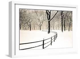 Central Park Snow-Andrew Geiger-Framed Art Print