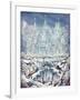 Central Park Snow-Bill Bell-Framed Giclee Print