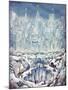 Central Park Snow-Bill Bell-Mounted Giclee Print