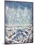 Central Park Snow-Bill Bell-Mounted Giclee Print