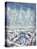 Central Park Snow-Bill Bell-Stretched Canvas