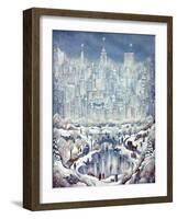 Central Park Snow-Bill Bell-Framed Giclee Print