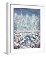 Central Park Snow-Bill Bell-Framed Giclee Print