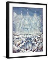 Central Park Snow-Bill Bell-Framed Giclee Print