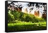 Central Park Summer - In the Style of Oil Painting-Philippe Hugonnard-Framed Stretched Canvas