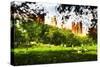 Central Park Summer - In the Style of Oil Painting-Philippe Hugonnard-Stretched Canvas