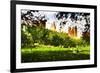 Central Park Summer - In the Style of Oil Painting-Philippe Hugonnard-Framed Giclee Print