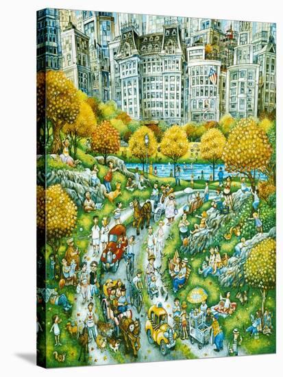 Central Park Sunday-Bill Bell-Stretched Canvas