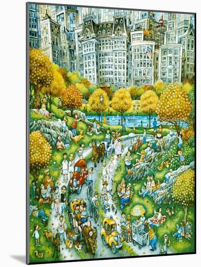 Central Park Sunday-Bill Bell-Mounted Giclee Print