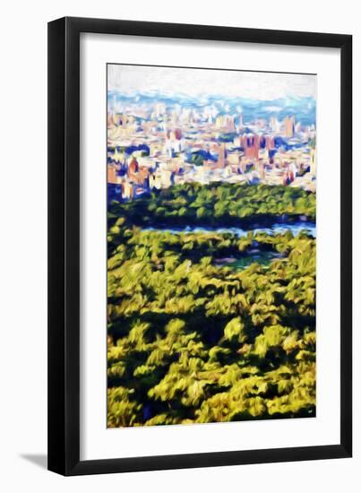 Central Park Sunset II - In the Style of Oil Painting-Philippe Hugonnard-Framed Giclee Print