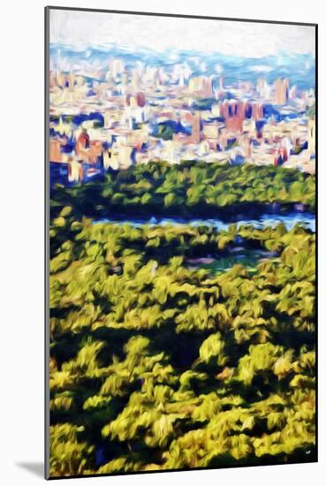 Central Park Sunset II - In the Style of Oil Painting-Philippe Hugonnard-Mounted Giclee Print