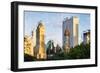 Central Park Sunset III - In the Style of Oil Painting-Philippe Hugonnard-Framed Giclee Print