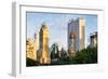 Central Park Sunset III - In the Style of Oil Painting-Philippe Hugonnard-Framed Giclee Print