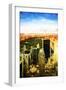 Central Park Sunset - In the Style of Oil Painting-Philippe Hugonnard-Framed Giclee Print