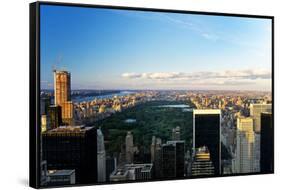 Central Park - Sunset - Manhattan - New York City - United States-Philippe Hugonnard-Framed Stretched Canvas