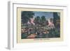 Central Park, The Drive-Currier & Ives-Framed Art Print