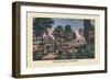 Central Park, The Drive-Currier & Ives-Framed Art Print