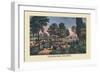 Central Park, The Drive-Currier & Ives-Framed Art Print