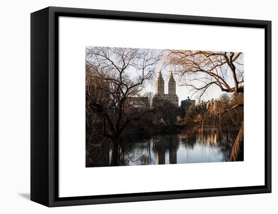 Central Park View in Winter-Philippe Hugonnard-Framed Stretched Canvas