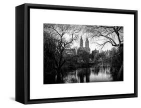 Central Park View in Winter-Philippe Hugonnard-Framed Stretched Canvas