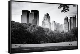 Central Park view - Manhattan - New York City - United States-Philippe Hugonnard-Framed Stretched Canvas