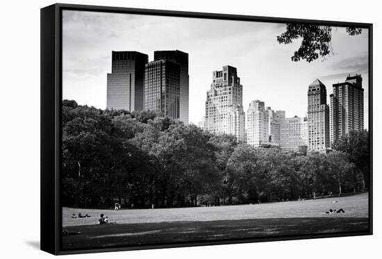 Central Park view - Manhattan - New York City - United States-Philippe Hugonnard-Framed Stretched Canvas