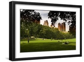 Central Park view - Manhattan - New York City - United States-Philippe Hugonnard-Framed Photographic Print